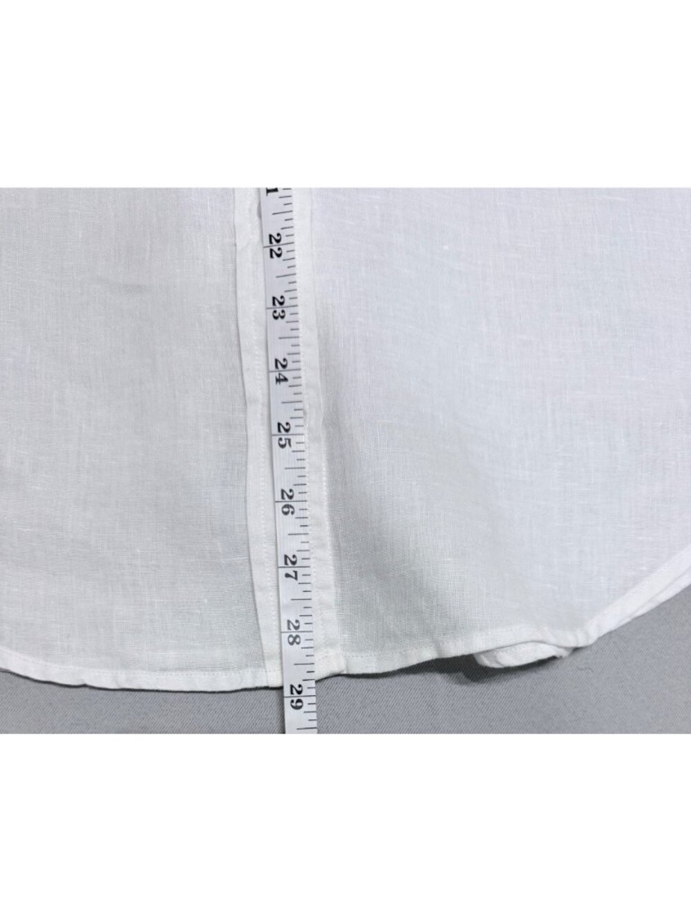 Gap Women’s White 100% Linen Button-Up Long Sleeve Shirt Front Pockets Size S - Picture 7 of 7